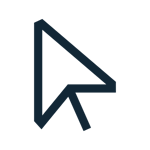 Arrow Pointer Icon Blue
