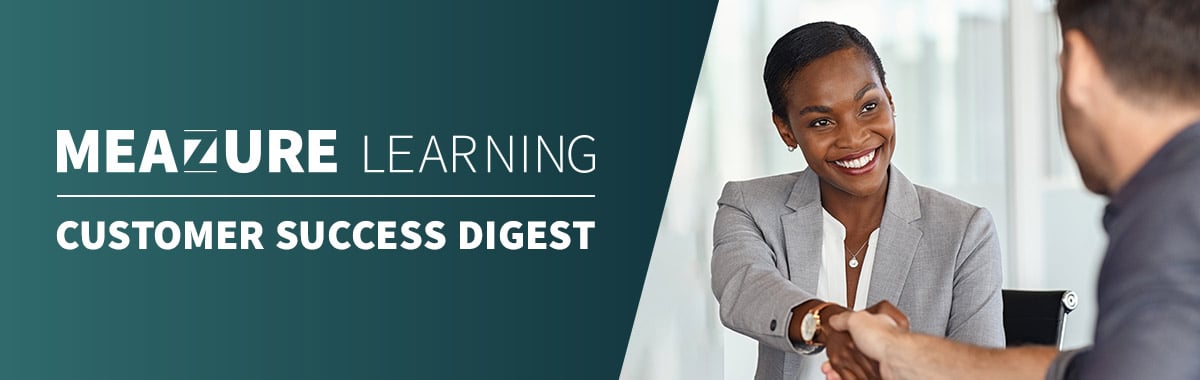 Meazure Learning Customer Success Digest Header